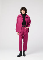 A model wears the 132 5. ISSEY MIYAKE 132 5. FLAT 1 jacket.