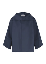 A product shot of the 132 5. ISSEY MIYAKE 132 5. FLAT 2 jacket in navy.