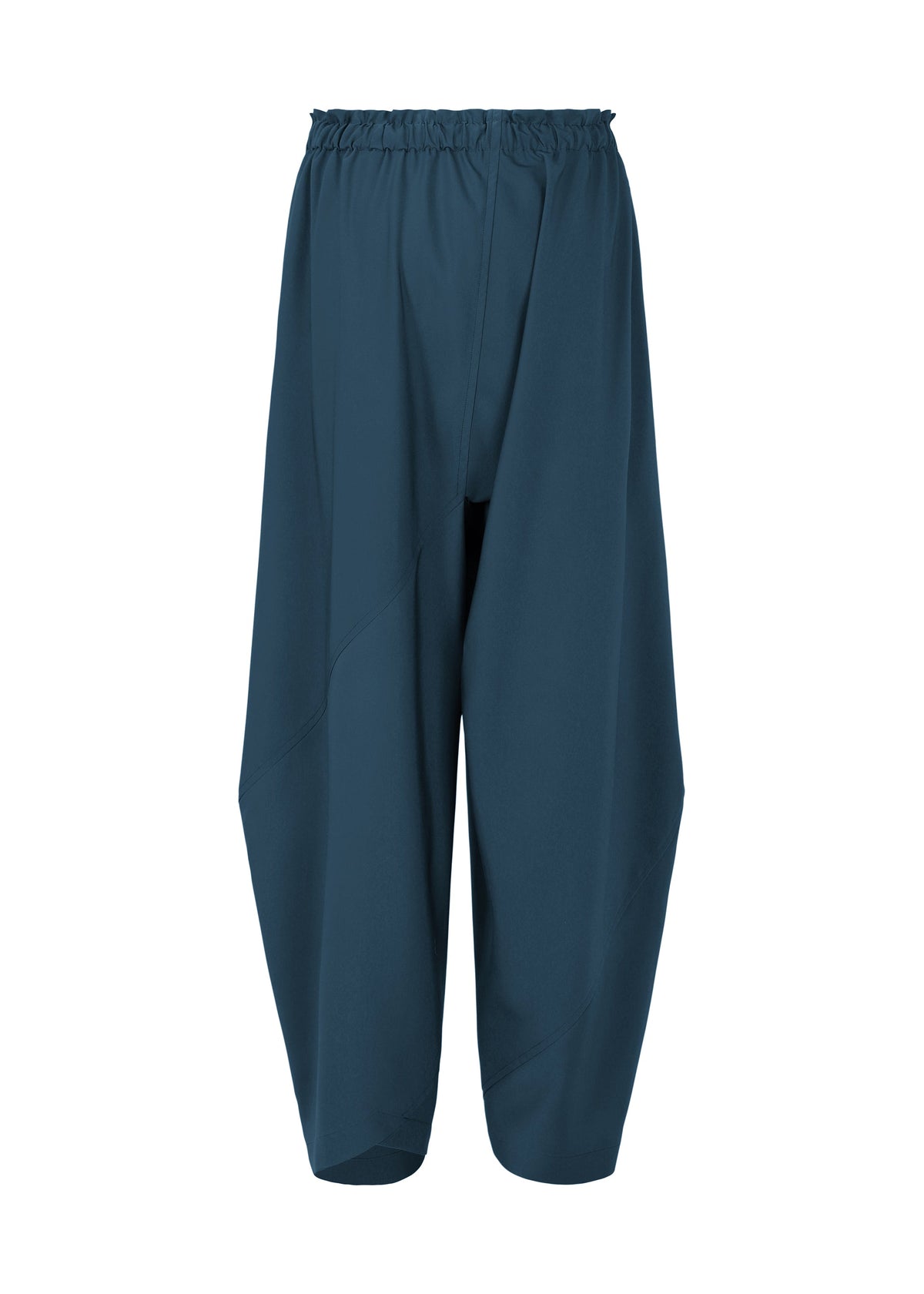 A detail shot of the 132 5. ISSEY MIYAKE PARALLEL WRAP trousers.