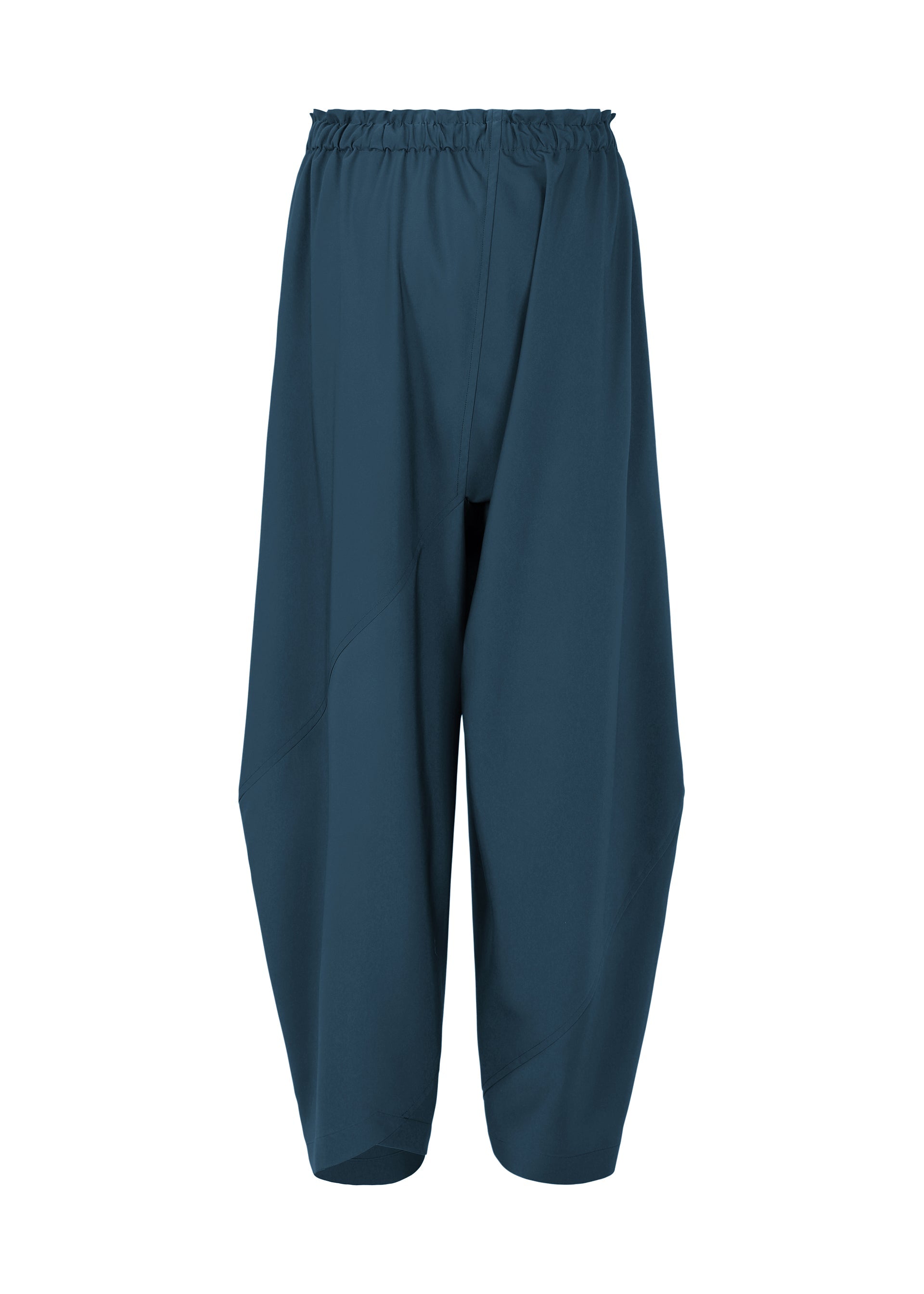 A detail shot of the 132 5. ISSEY MIYAKE PARALLEL WRAP trousers.