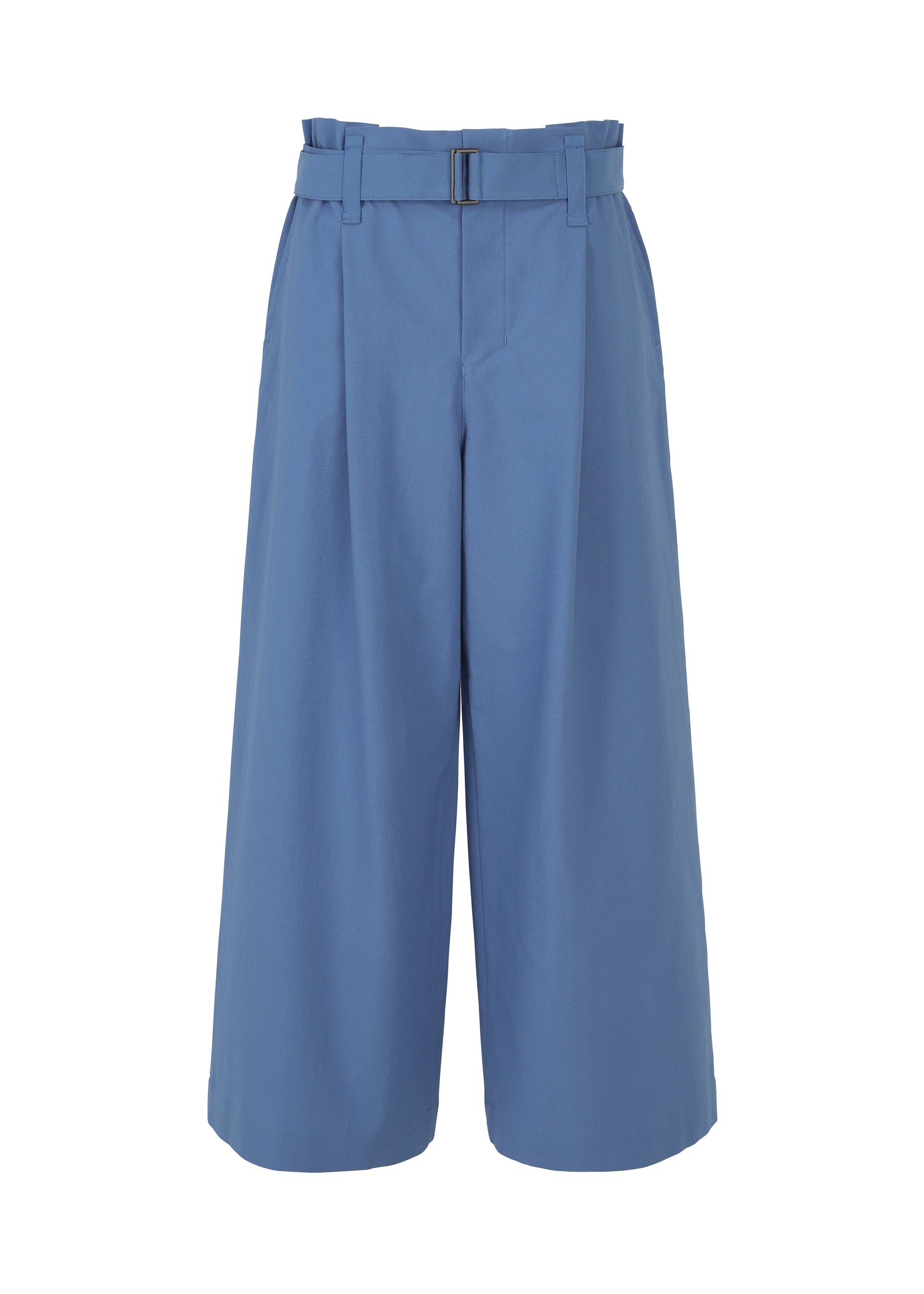 A product shot of the 132 5. ISSEY MIYAKE WASHI STRETCH trousers in blue (72).