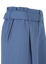 A detail shot of the 132 5. ISSEY MIYAKE WASHI STRETCH trousers.