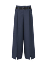 A product shot of the 132 5. ISSEY MIYAKE 132 5. FLAT 2 trousers in navy.