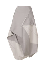 A product shot of the 132 5. ISSEY MIYAKE NO.17 PRINT skirt in grey (12).