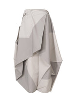 A detail shot of the 132 5. ISSEY MIYAKE NO.17 PRINT skirt.