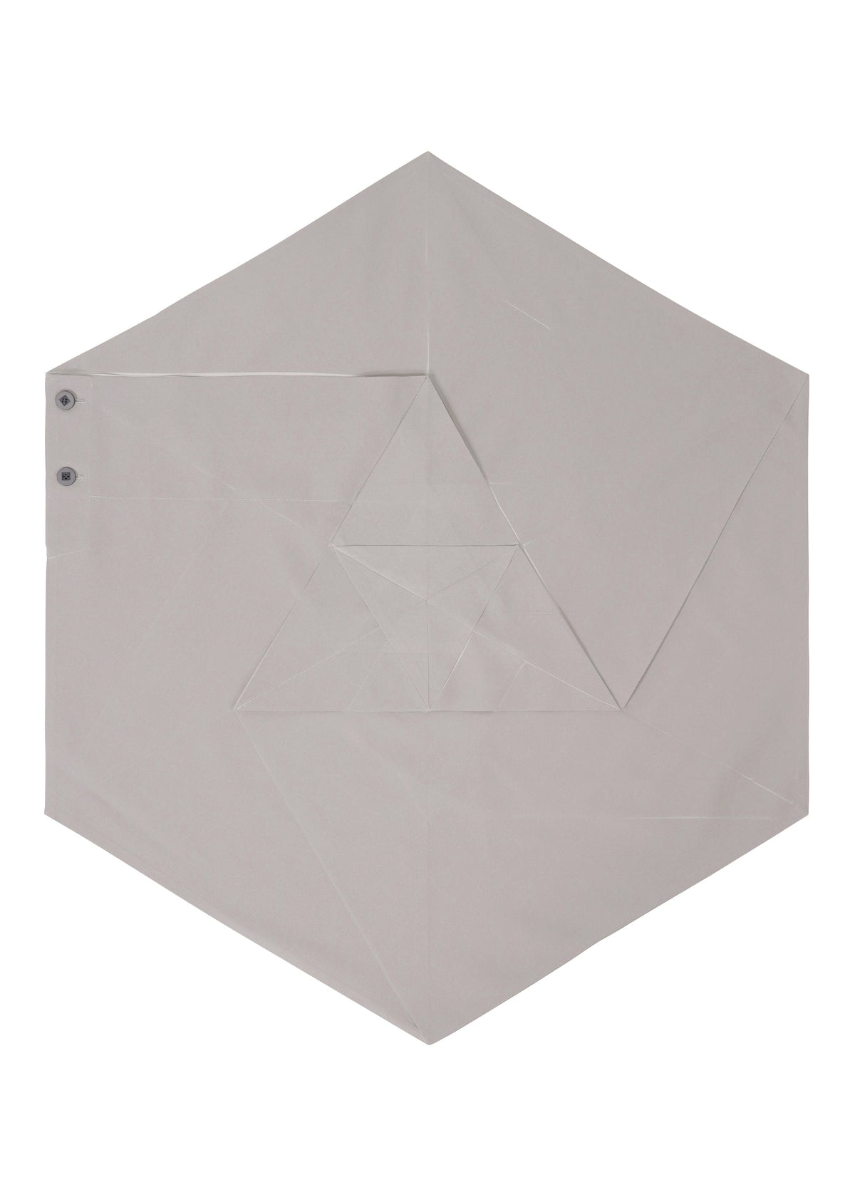 A detail shot of the 132 5. ISSEY MIYAKE NO.17 PRINT skirt.