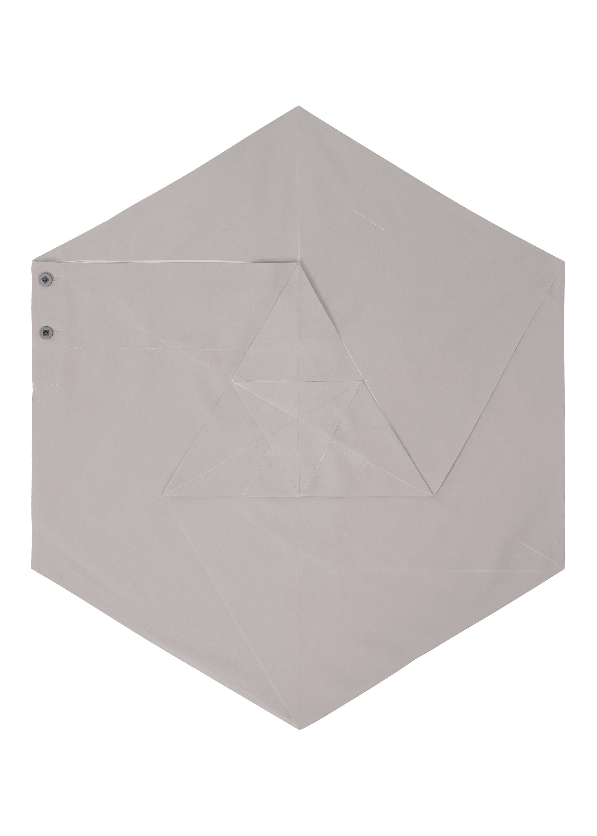 A detail shot of the 132 5. ISSEY MIYAKE NO.17 PRINT skirt.