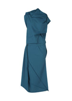 A product shot of the 132 5. ISSEY MIYAKE FACET SOLID dress in blue (72).