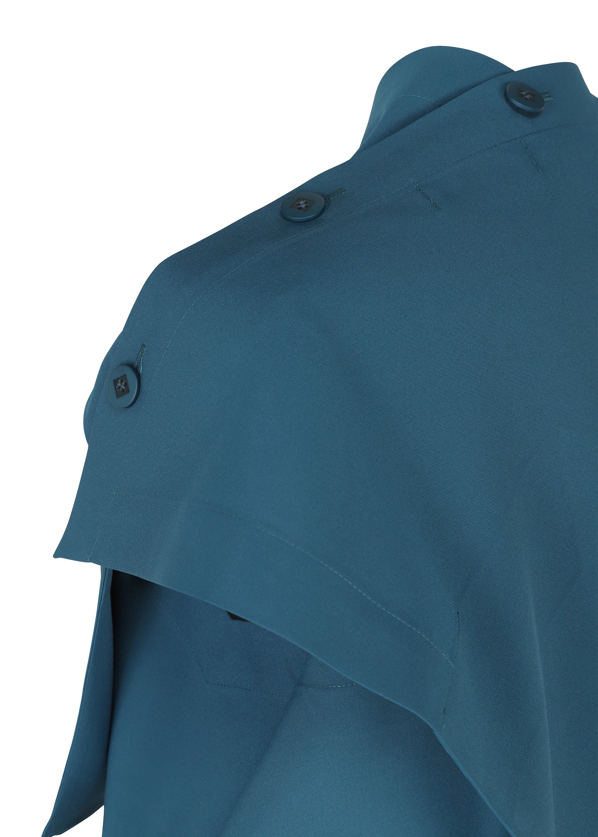 A detail shot of the 132 5. ISSEY MIYAKE FACET SOLID dress.