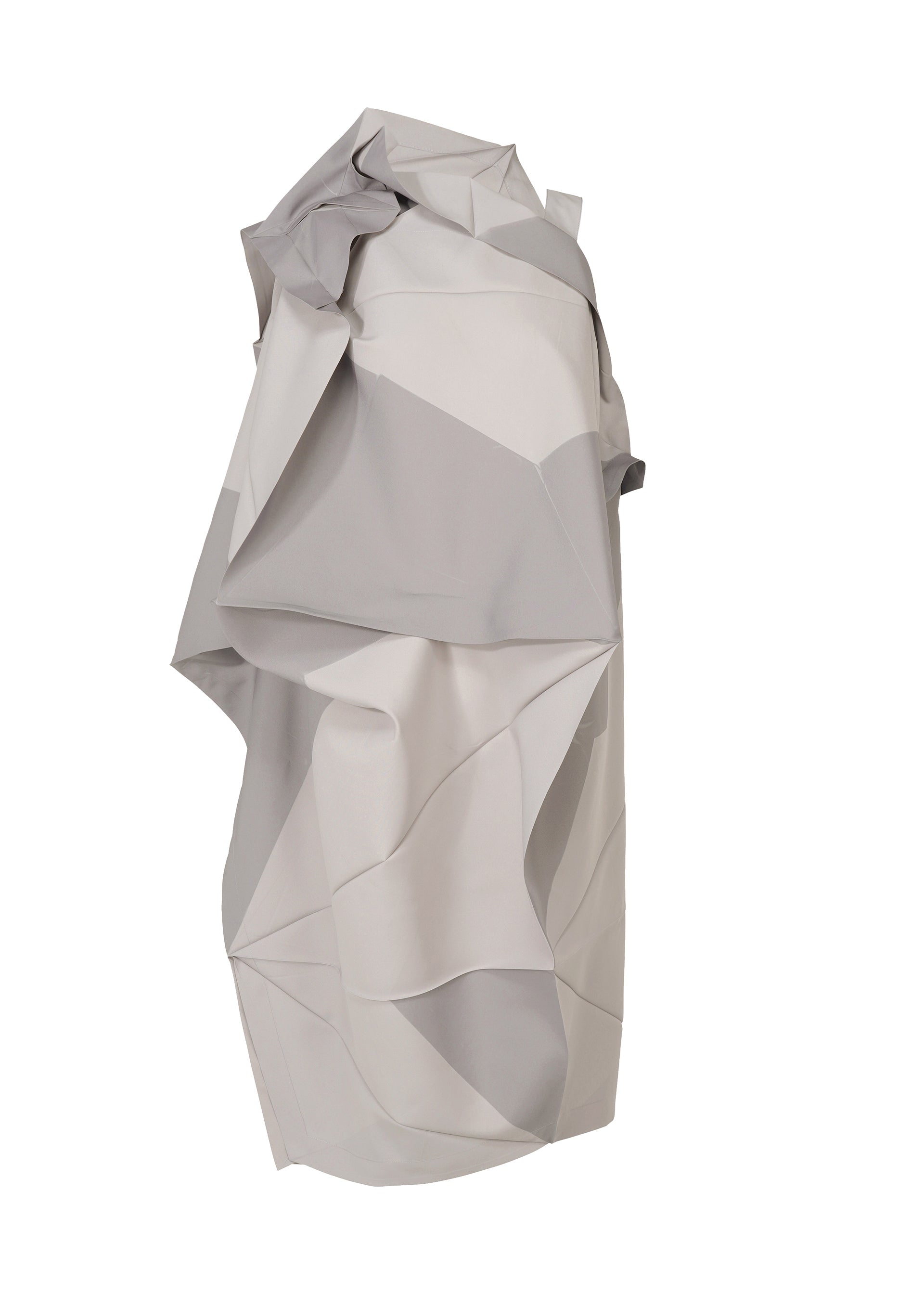 A product shot of the 132 5. ISSEY MIYAKE NO.17 PRINT dress in grey (12).