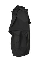 A product shot of the 132 5. ISSEY MIYAKE NO.17 PRINT dress in charcoal (14).