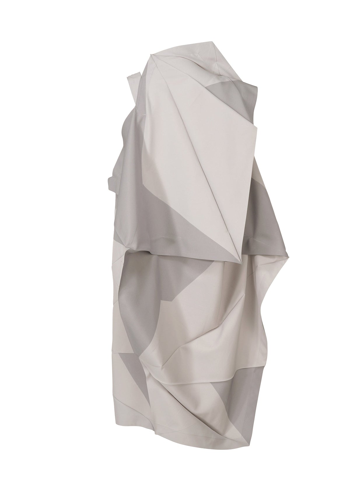 A detail shot of the 132 5. ISSEY MIYAKE NO.17 PRINT dress.