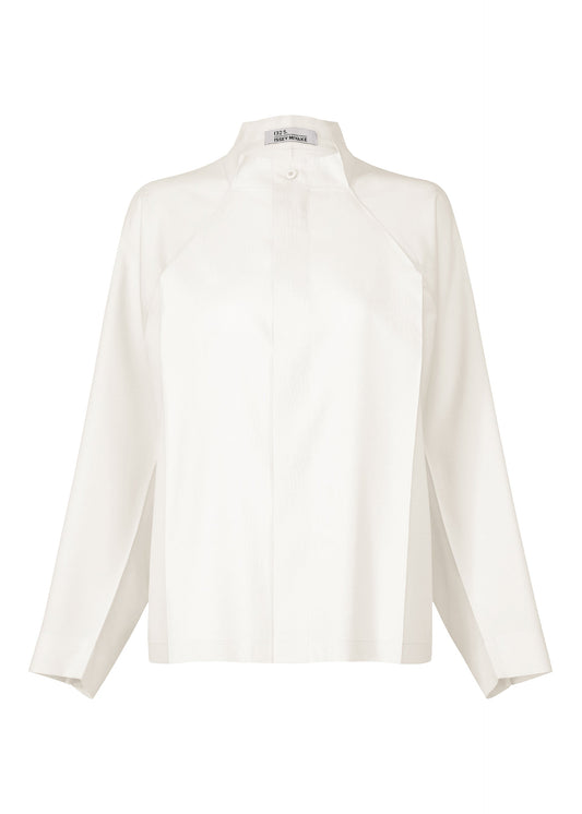 A product shot of the 132 5. ISSEY MIYAKE FOLD SHIRT shirt in white (01).