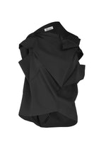 A product shot of the 132 5. ISSEY MIYAKE FACET SOLID shirt in black (15).