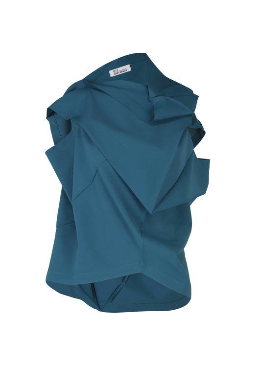 A product shot of the 132 5. ISSEY MIYAKE FACET SOLID shirt in blue (72).