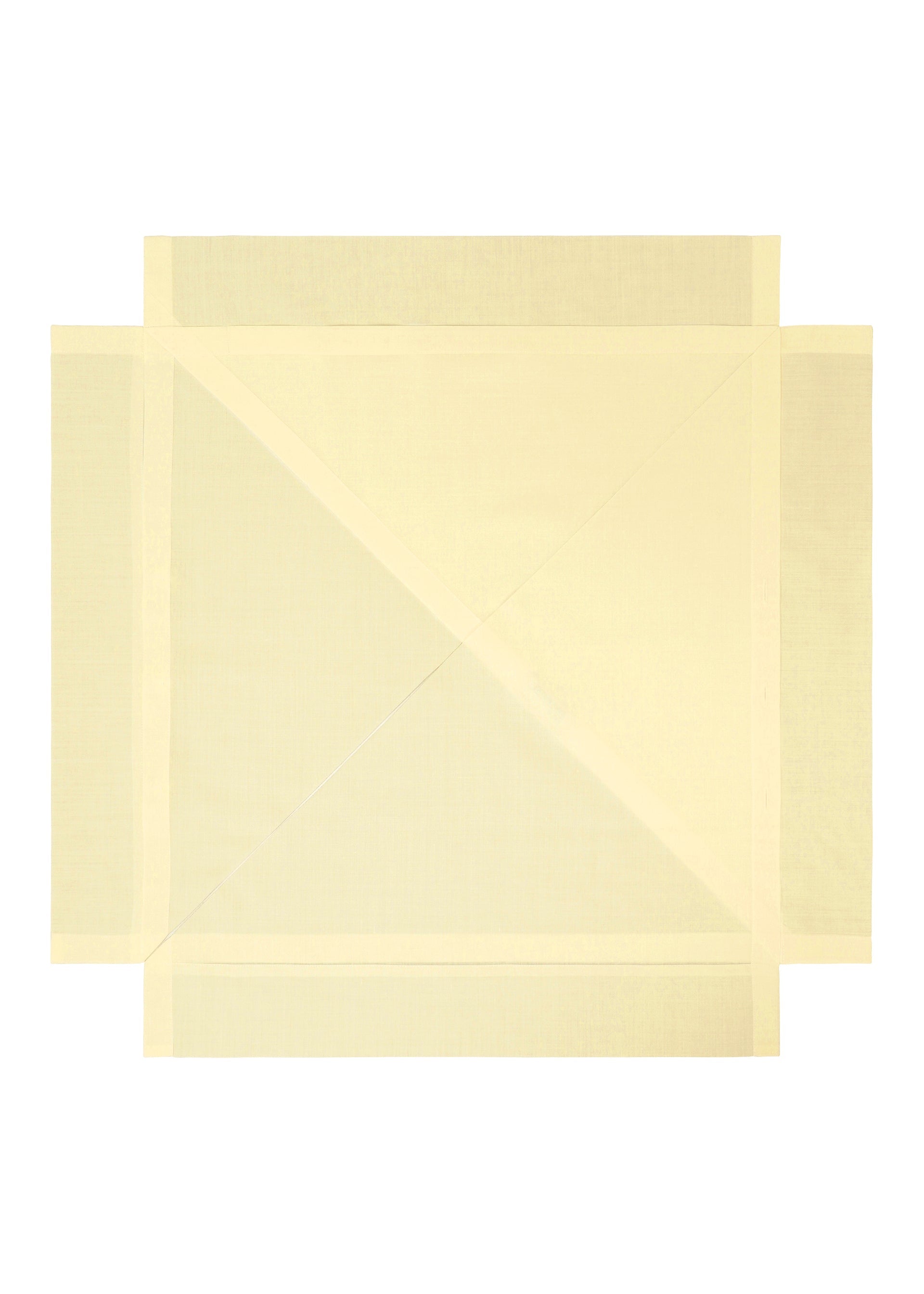 A detail shot of the 132 5. ISSEY MIYAKE FOLD RAMIE PRINT shirt.