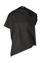 A product shot of the 132 5. ISSEY MIYAKE RADIAL FOLD SHIRT top in black (15).
