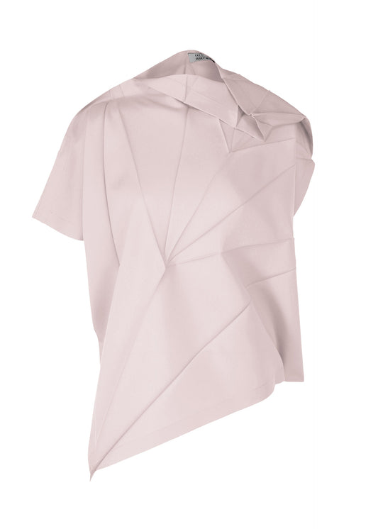 A product shot of the 132 5. ISSEY MIYAKE RADIAL FOLD SHIRT top in misty rose (20).