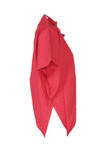 A detail shot of the 132 5. ISSEY MIYAKE RADIAL FOLD SHIRT top.