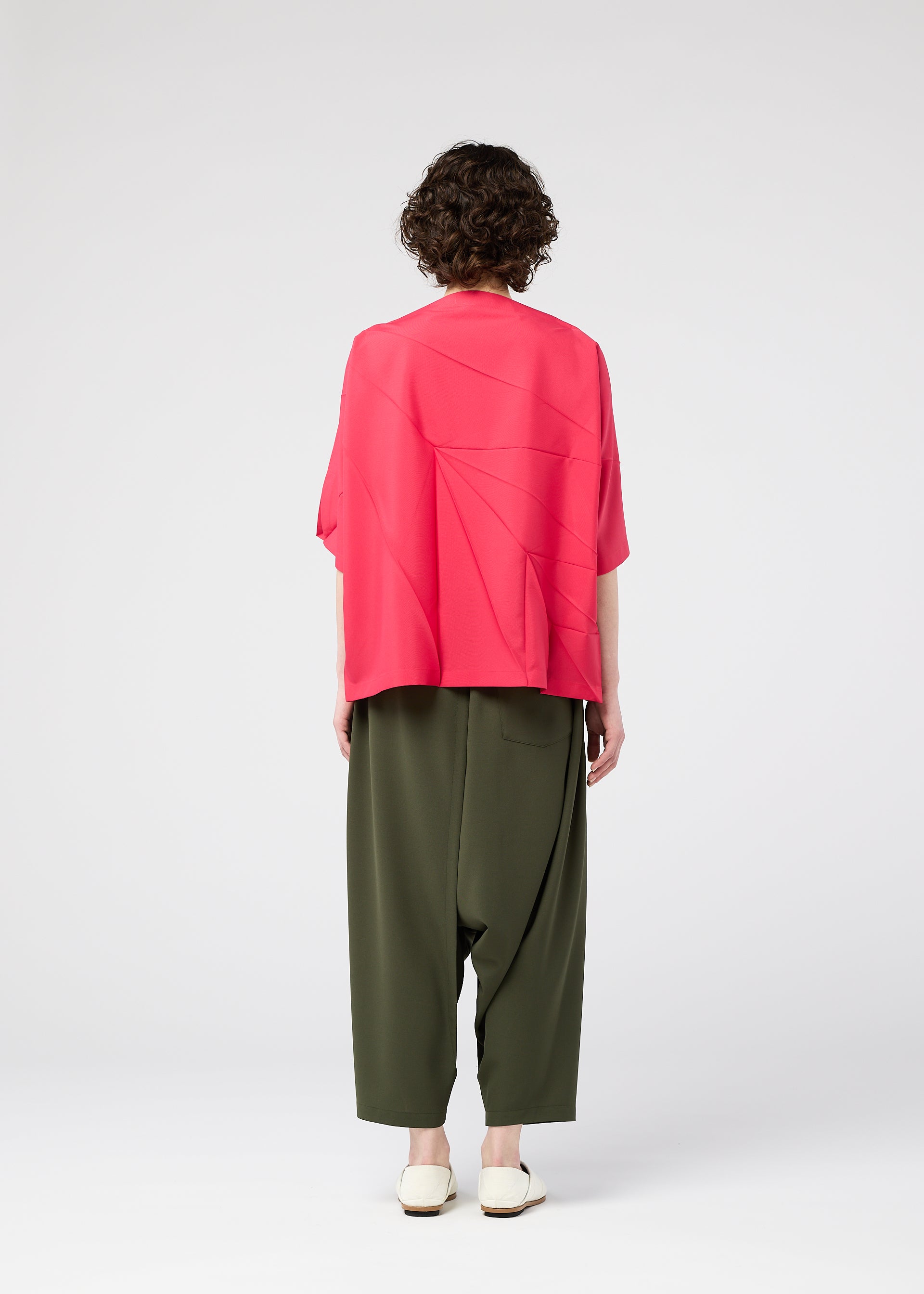 RADIAL FOLD SHIRT Top Black
