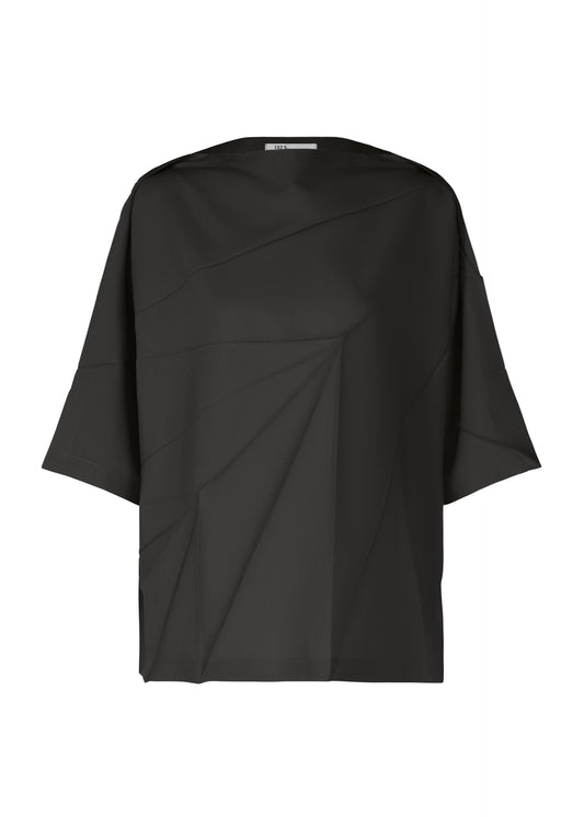 RADIAL FOLD SHIRT Top Black