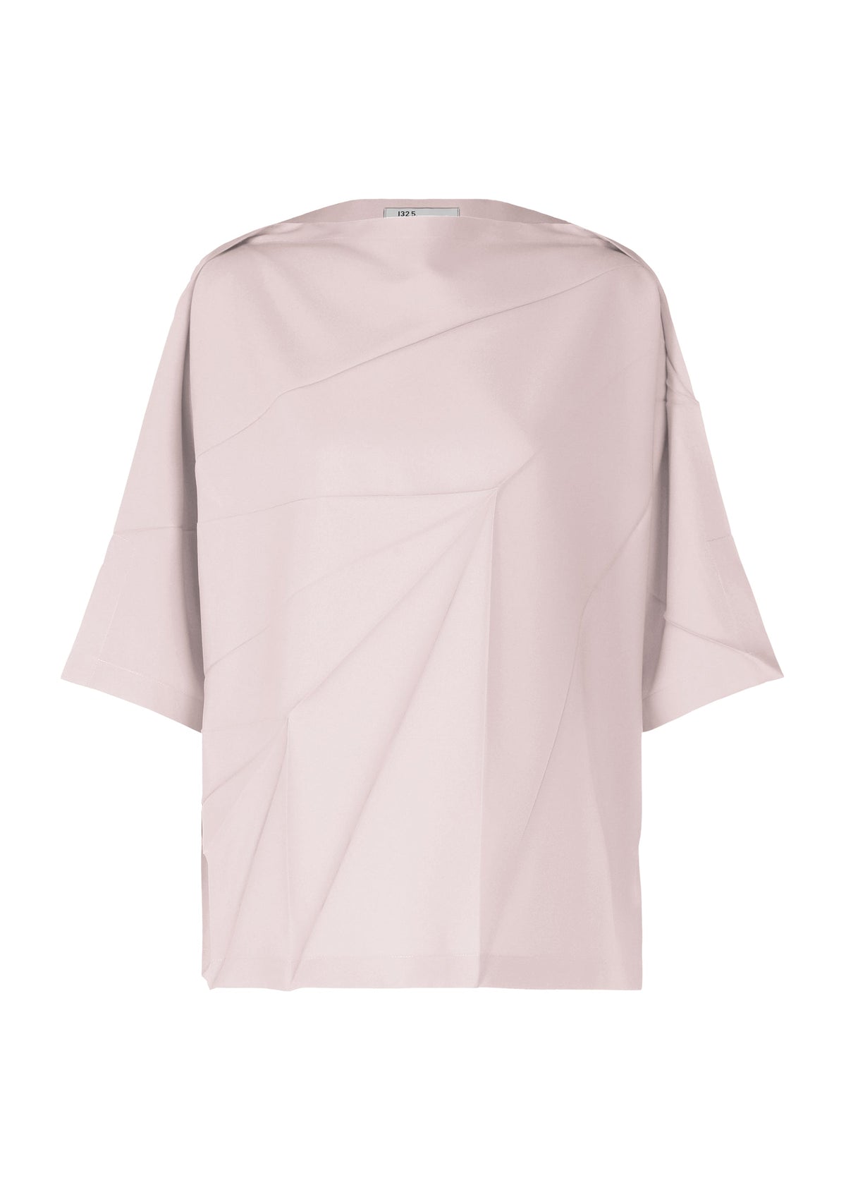 A product shot of the 132 5. ISSEY MIYAKE RADIAL FOLD SHIRT top in misty rose (20).