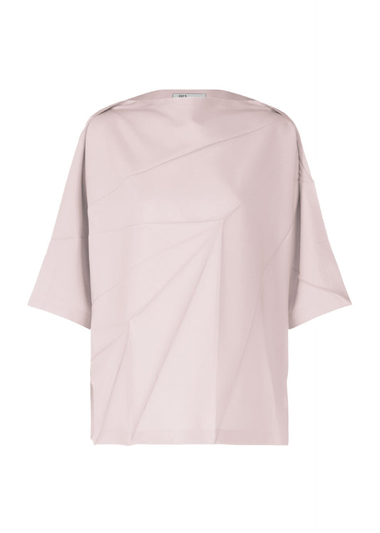 A product shot of the 132 5. ISSEY MIYAKE RADIAL FOLD SHIRT top in misty rose (20).