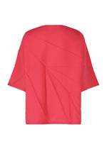 A detail shot of the 132 5. ISSEY MIYAKE RADIAL FOLD SHIRT top.