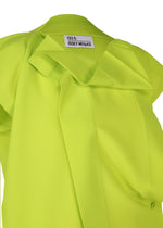 A detail shot of the 132 5. ISSEY MIYAKE FLAT TUCK T shirt.