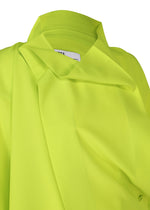 A detail shot of the 132 5. ISSEY MIYAKE FLAT TUCK T shirt.