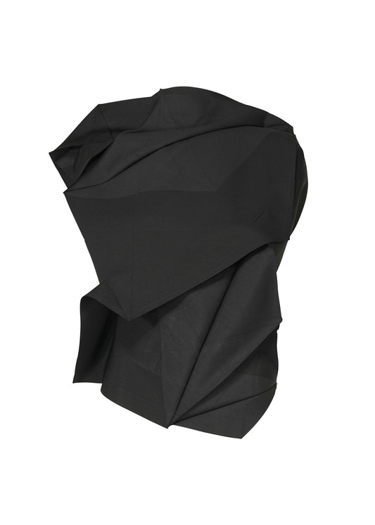 A product shot of the 132 5. ISSEY MIYAKE NO.17 PRINT shirt in charcoal (14).