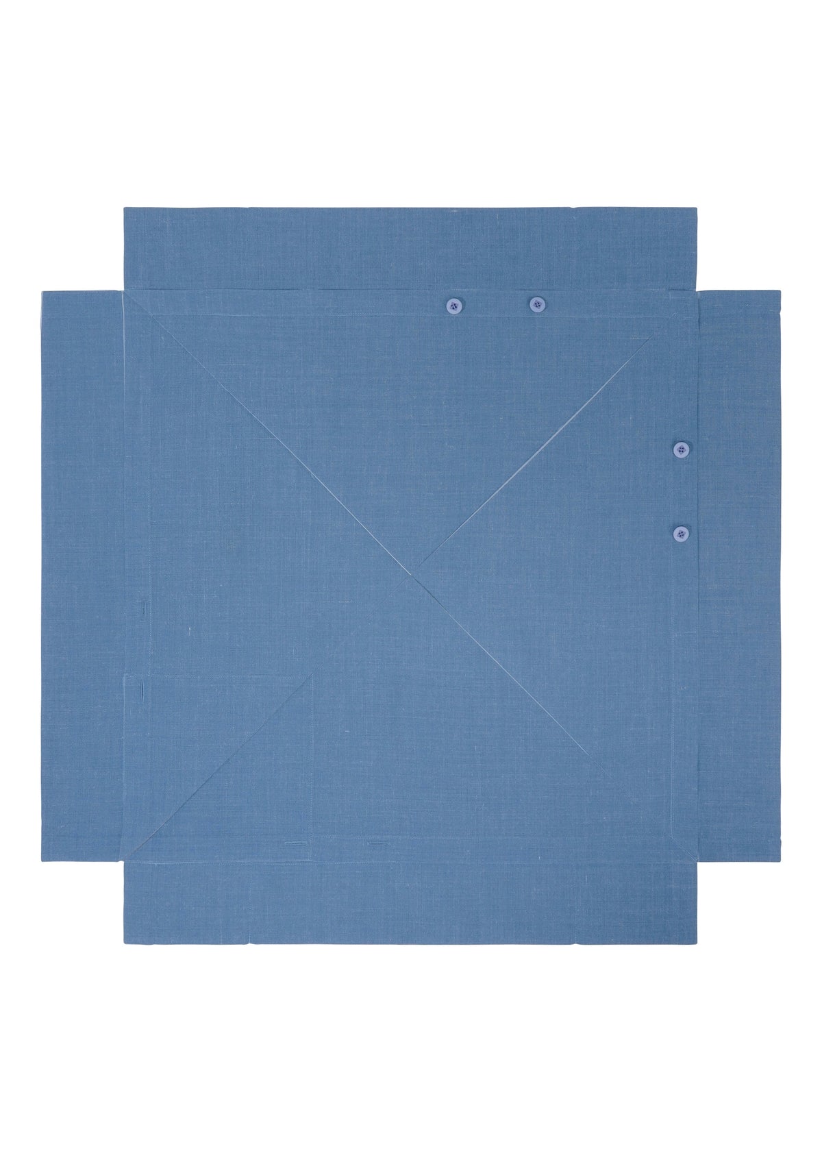 A detail shot of the 132 5. ISSEY MIYAKE FOLD RAMIE PRINT shirt.