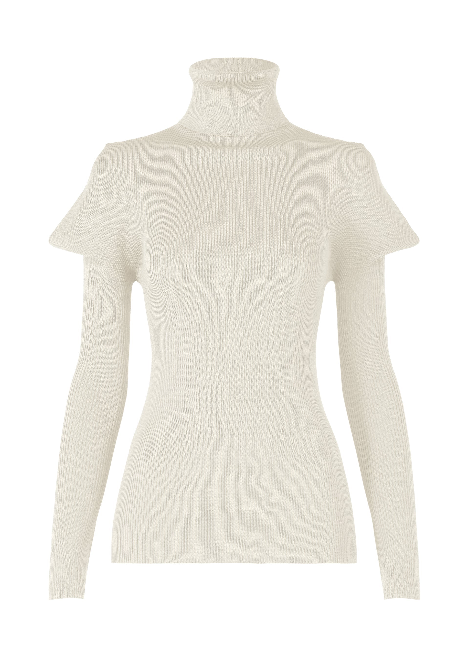 A product shot of the 132 5. ISSEY MIYAKE FLAT RIB KNIT 1 clothing in silver white (07).