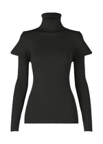 A product shot of the 132 5. ISSEY MIYAKE FLAT RIB KNIT 1 clothing in black (15).