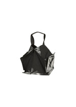 A product shot of the 132 5. ISSEY MIYAKE No.1-BG bag in black×silver.