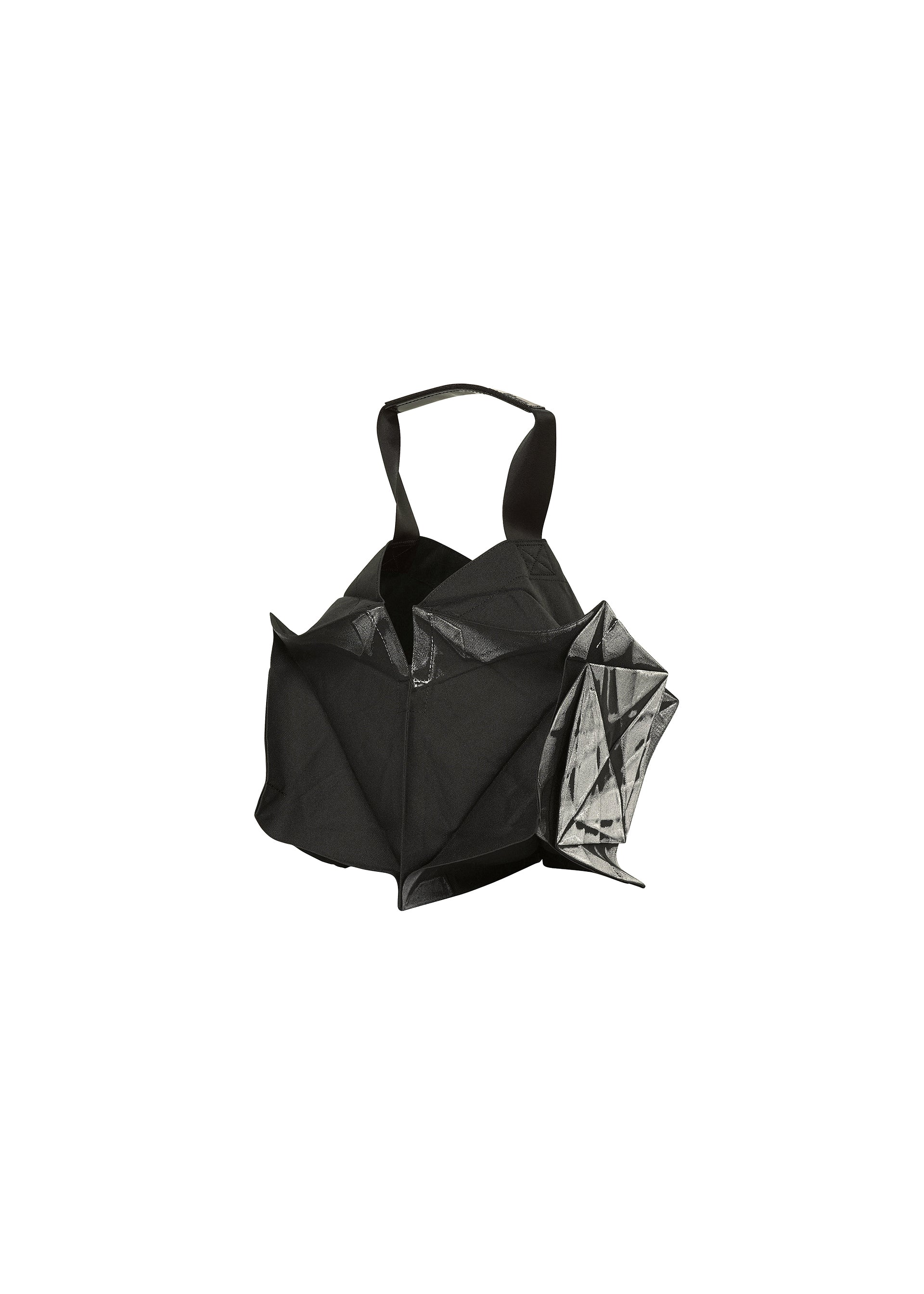 A detail shot of the 132 5. ISSEY MIYAKE No.1-BG bag.