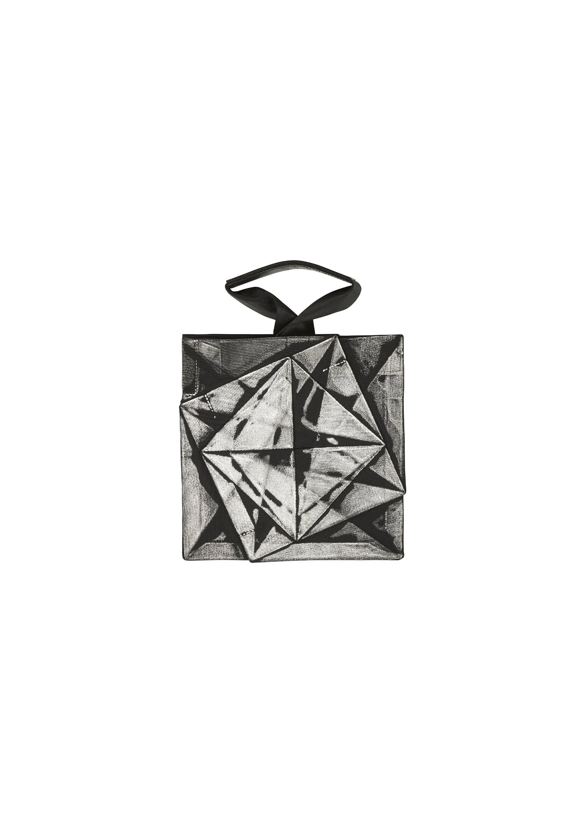 A detail shot of the 132 5. ISSEY MIYAKE No.1-BG bag.