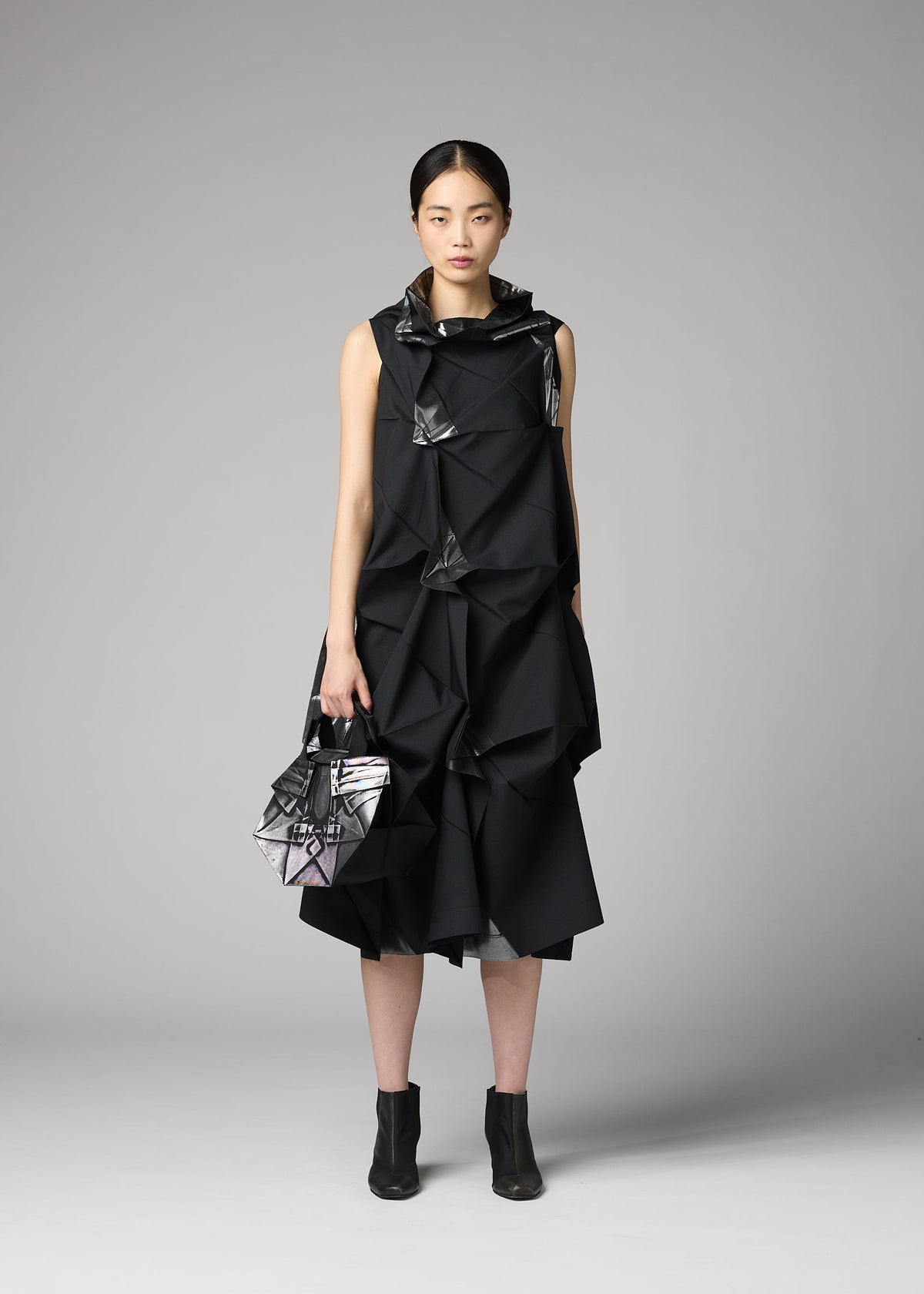 No.6-BG Bag Black x Silver