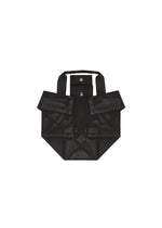 A detail shot of the 132 5. ISSEY MIYAKE No.6-BG bag.
