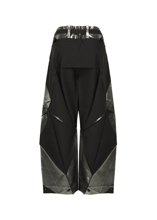 A detail shot of the 132 5. ISSEY MIYAKE F-BT trousers.