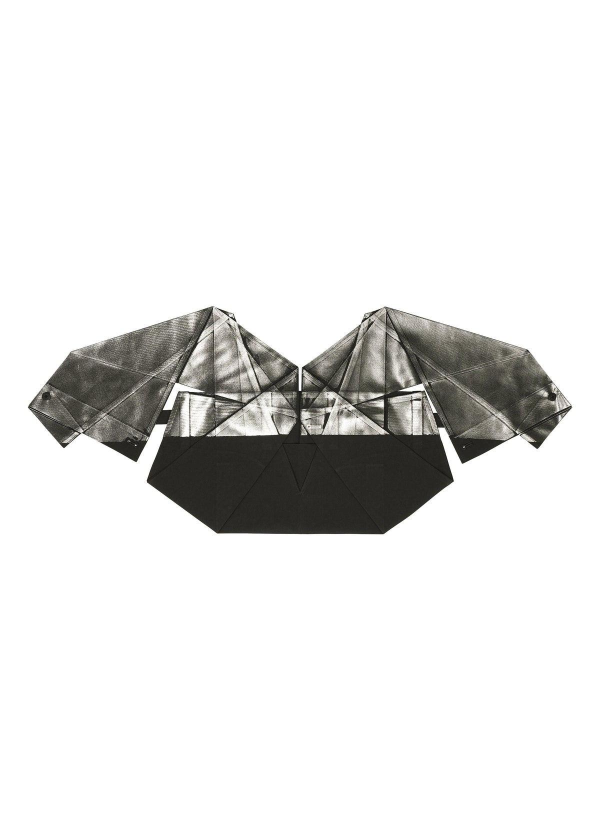 A detail shot of the 132 5. ISSEY MIYAKE F-BT trousers.
