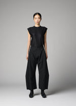 A model wears the 132 5. ISSEY MIYAKE F-BT f-bt-trousers-black.