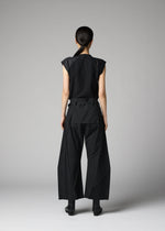 A model wears the 132 5. ISSEY MIYAKE F-BT f-bt-trousers-black.