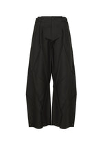 A product shot of the 132 5. ISSEY MIYAKE F-BT trousers in black.