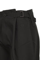 A detail shot of the 132 5. ISSEY MIYAKE F-BT trousers.