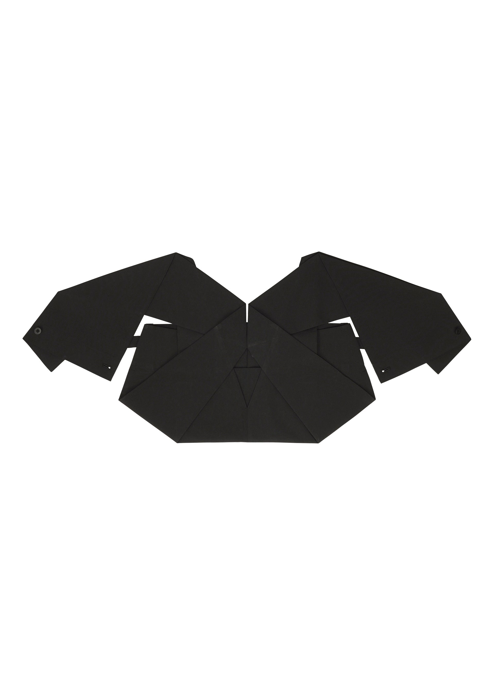 A detail shot of the 132 5. ISSEY MIYAKE F-BT trousers.