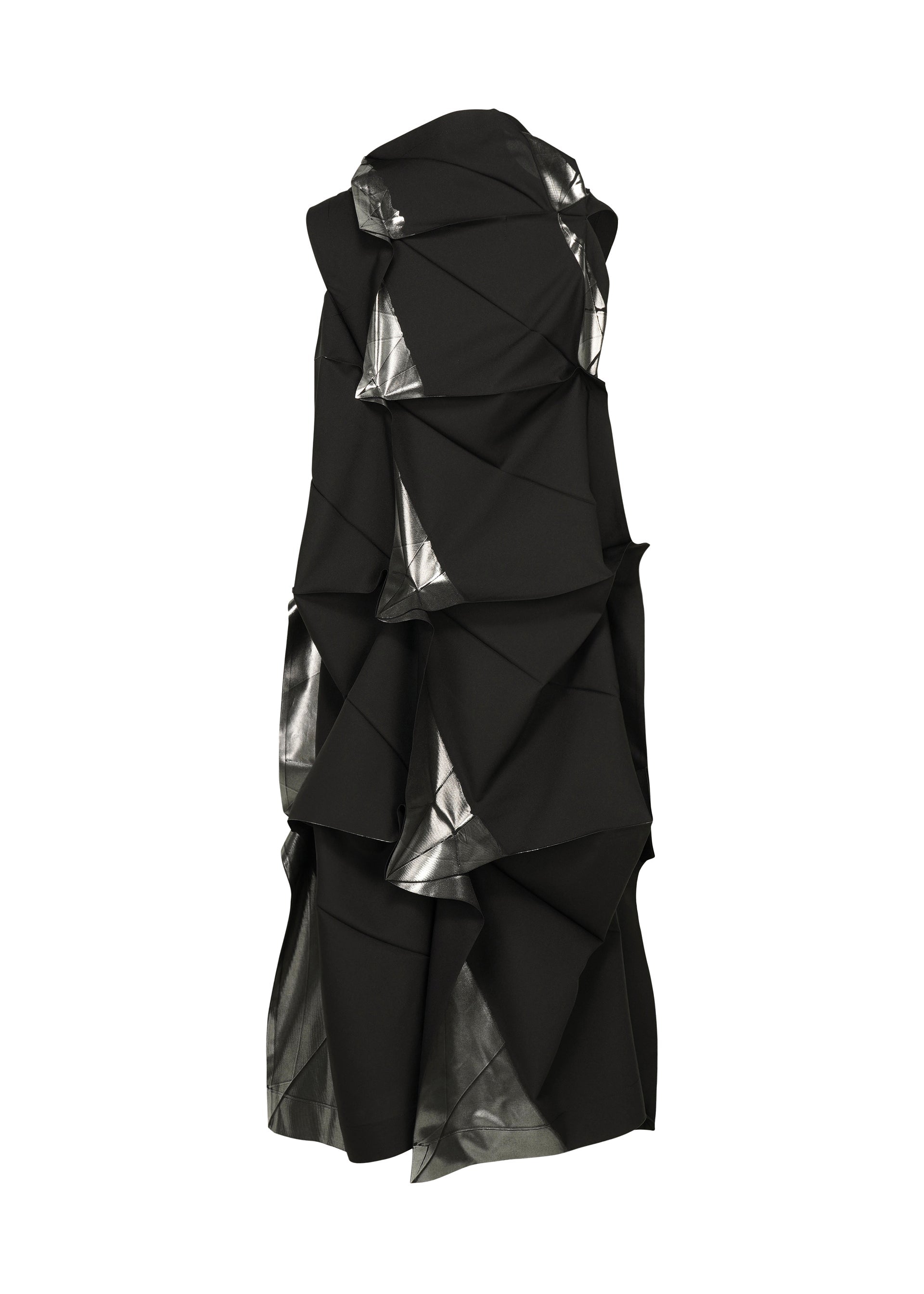A detail shot of the 132 5. ISSEY MIYAKE No.1-1 dress.