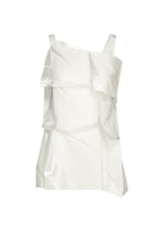 A product shot of the 132 5. ISSEY MIYAKE No.1-1 shirt in white×silver.