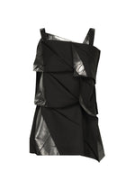 A product shot of the 132 5. ISSEY MIYAKE No.1-1 shirt in black×silver.