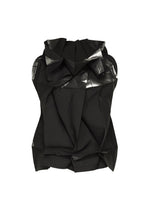 A product shot of the 132 5. ISSEY MIYAKE No.10-1 shirt in black×silver.